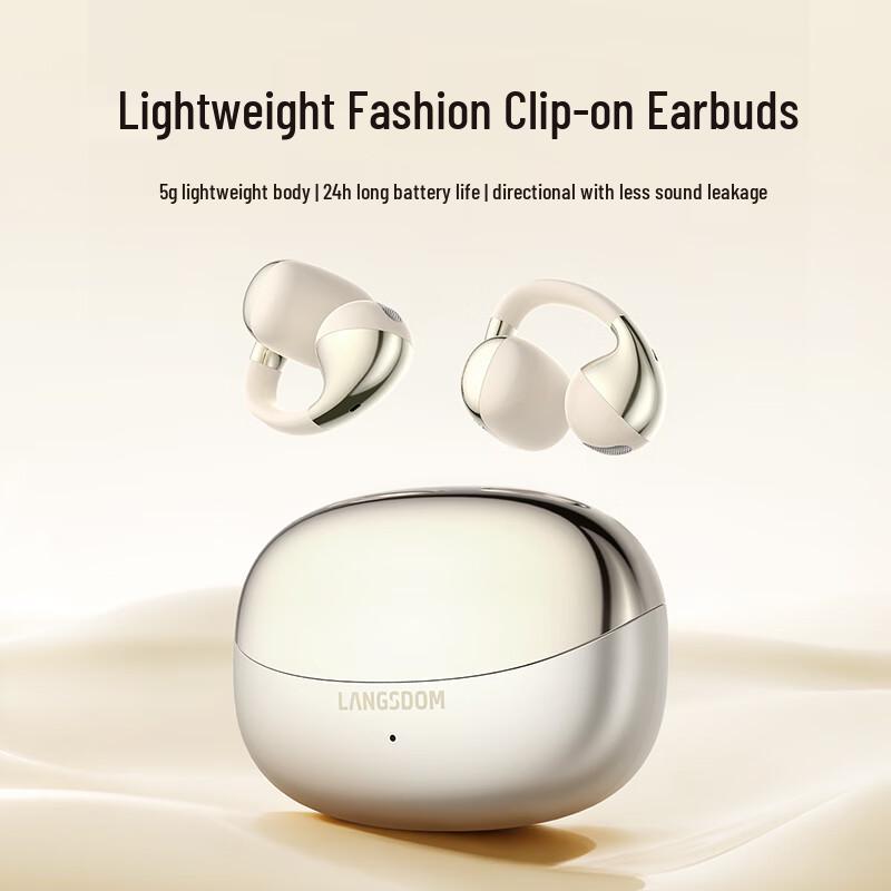 Lanston TS31 Open-Ear Wireless Bluetooth Ear-Clip Headphones