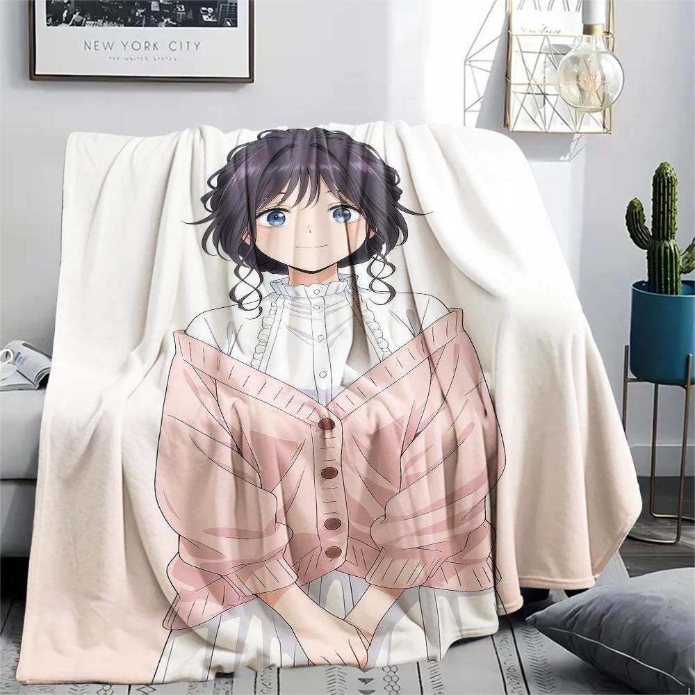 1PC The Fragrant Flower Blooms Print Flannel Blanket, High quality All Seasons, Home Decor, Warmth and Comfort, Perfect for Christmas Gifts