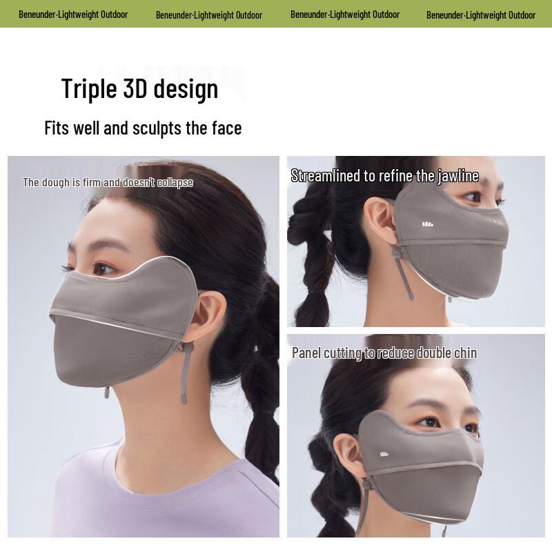 Beneunder Cooling Sun Protection Face Mask for Women