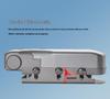 Wireless Remote-Control Smart Lock with Invisible Design and Electric Bull Head Lock for No-Drill Installation