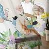 Easter Bunny Eggs Flower Dwarf Tulle Curtains For Living Room Bedroom Voile Sheer Curtain Window Home Decor Drapes