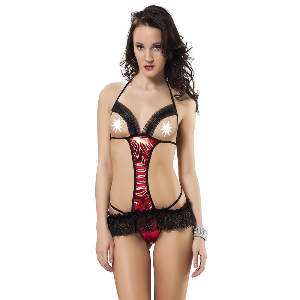 

Ladies Sexy Fantasy Sleepwear Lingerie Nightgown Red SA-469