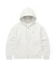 COVERNAT Small Logo Zip-Up Hoodie Heather Grey