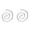 Bohemian irregular earrings wholesale new retro exaggerated jewelry high-end design spiral earrings