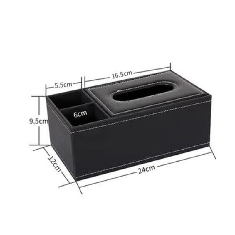Faux Leather Tissue Box