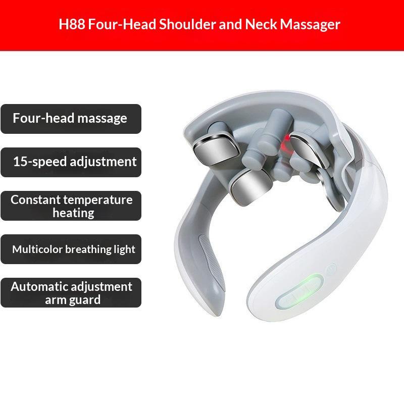 Smart Neck Massager For Adults, 5 Massage Modes, Ergonomic Portable Neck Device For Office, Home & Travel Relaxation