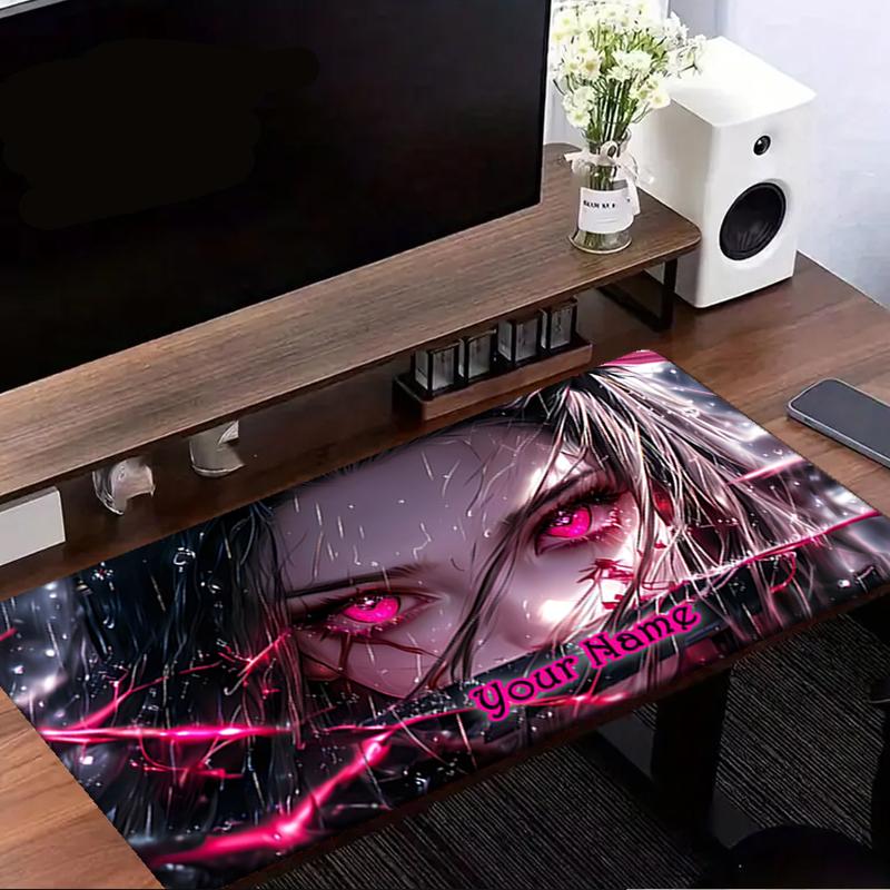 1PC Custom Name Ethereal Eyes Rain Mouse pad, keyboard and mouse desk pad, for computer notebook Birthday Gift For Any Room Or Office