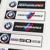 zmdpw1 Car Decoration Strip Trunk  Aluminium Sticker for BMW E90 G20 F10 F30 F20 X1 X2 X3 X5 X6 M1 M2 M3 M5 Fender Decorative Stickers