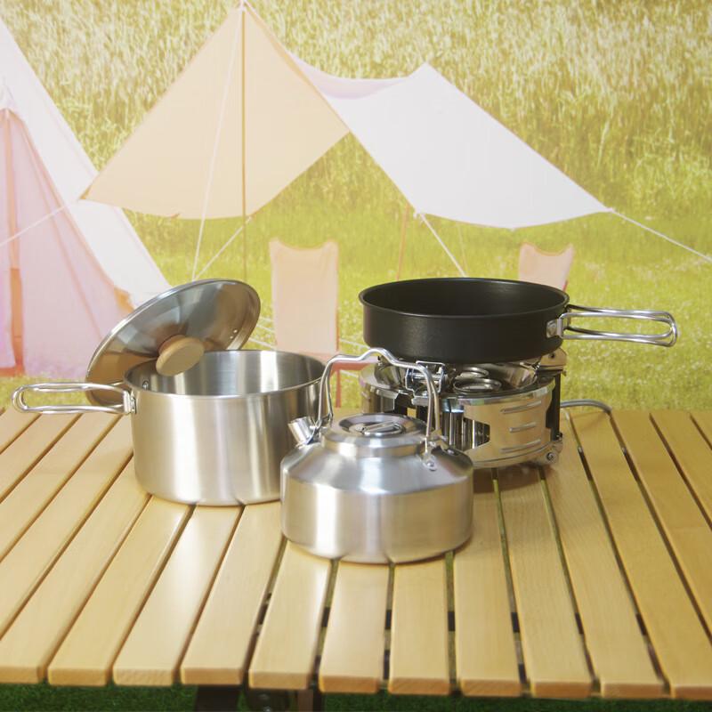 Suiyuan Stainless Steel Camping Cookware Set