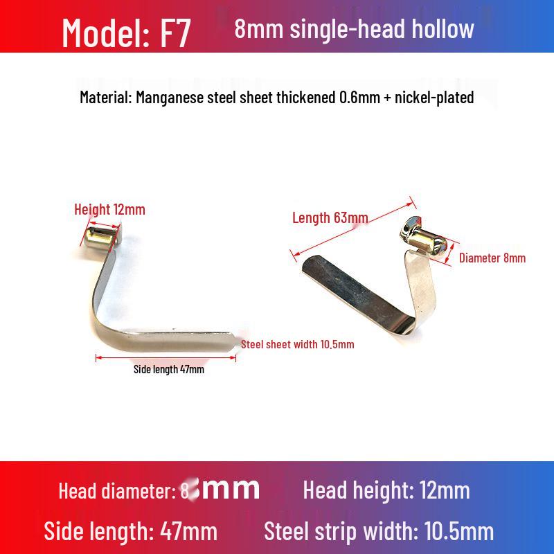 V-Shaped Spring Clip Buckle for Telescopic Tube and Tent Stroller Positioning