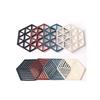 Silicone Trivet Mats And Hot Pads 8 Pcs 5.63 4.92 In Hexagon Heat Resistant Multifunction Kitchen Tool For Bowl Mats, Dish Mats, Placemats, And Drink
