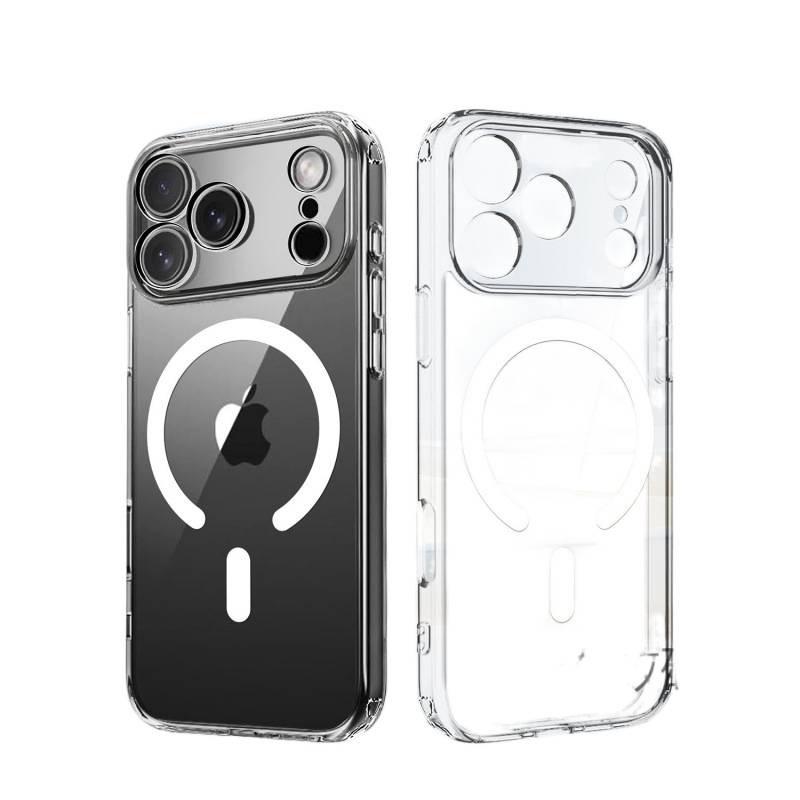 iPhone 17 Pro Max durchsichtige magnetische Hülle mit präzisem Schnitt und vollständiger Abdeckung für die Fotografie
