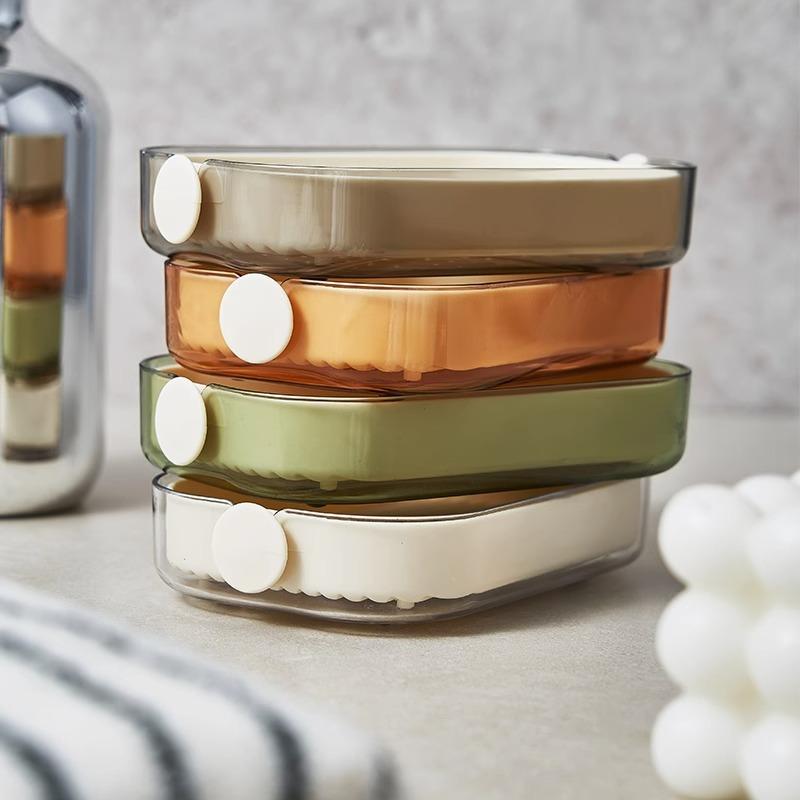 Large Double-layer Draining Box, Household Soap Box, Bathroom Countertop Soap Rack, Bathroom Storage Rack