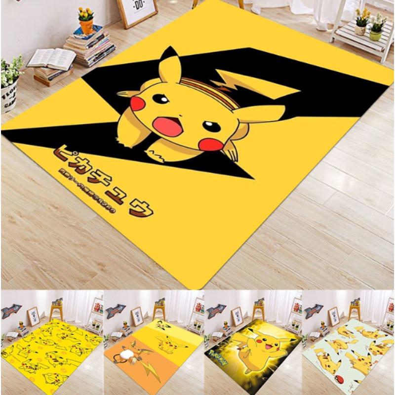 

MINISO Disney Мультяшный Покемон Милый Пикачу 3D Ковер для Спальни Гостиной Дома Украшение для Дивана Детский Большой Напольный Коврик Подарок 50X80cm