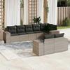 VidaXL Garden Lounge Set with Cushions 8 Pcs, Patio Sofas, Furniture Set, Outdoor Terrace Furniture, Grey 3222821