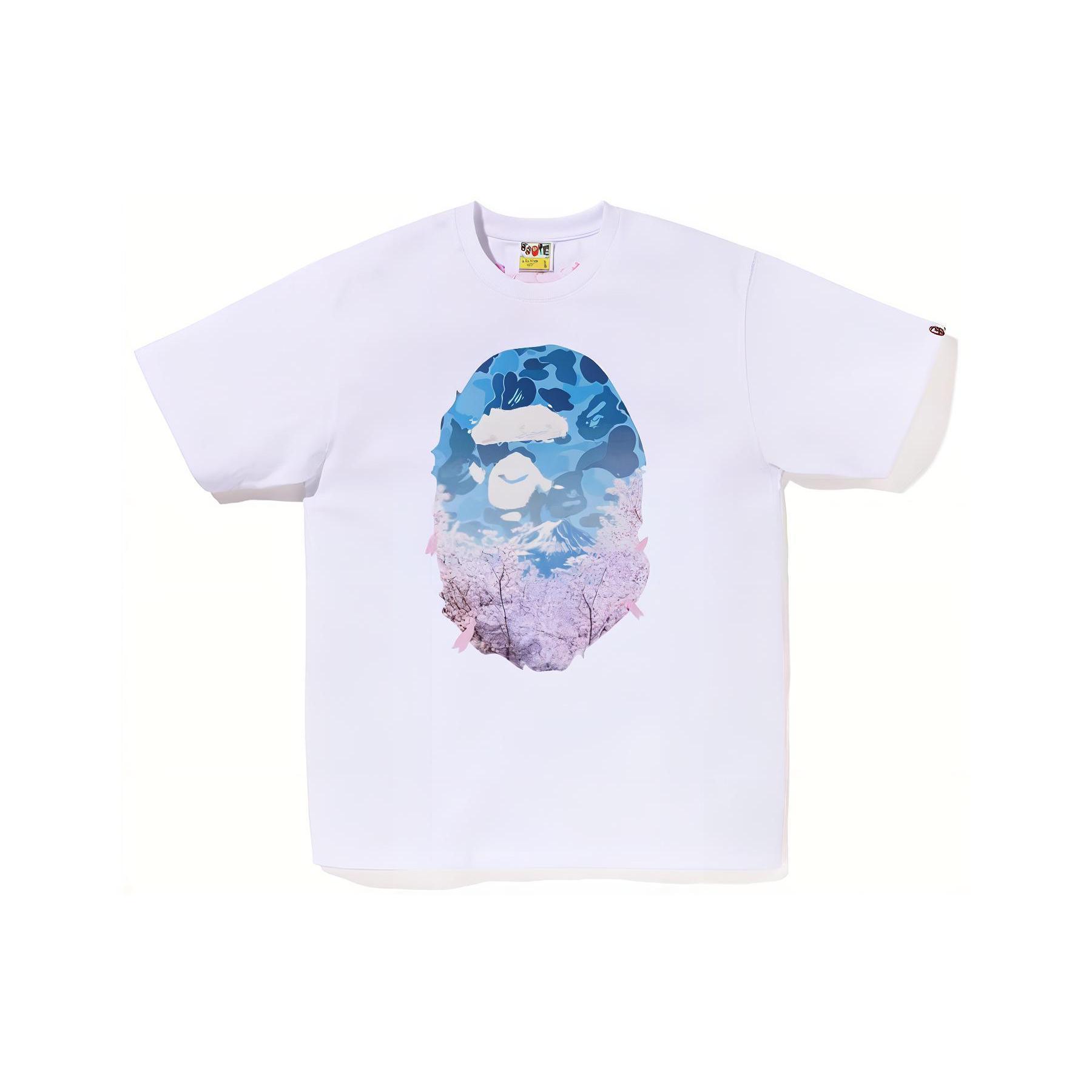 Bape Sakura Photo Ape Head Tee