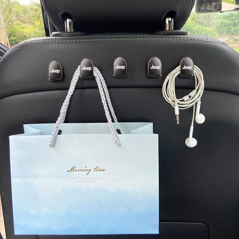 Per Jeep 2 Pezzi Ganci Piccoli in Metallo per Auto Appendi Organizzatore Accessori Per Jeep Renegade Compass Grand Cherokee Wrangler Patriot Ru