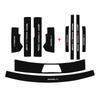 For Haval H6 2021 2022 2023 Car Door Sill Pedal Board Cover Trim Carbon Fiber Rear Bumper Trunk Sticker Auto Accessories