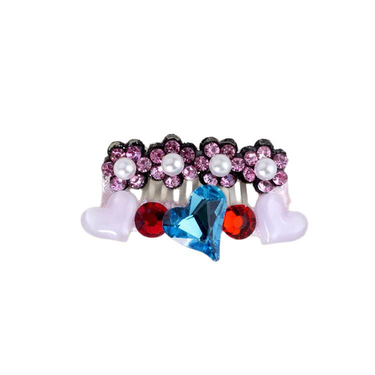 Universal Full Diamond Cat & Dog Hair Clip - Princess Style for Yorkies, Teddy, Maltese