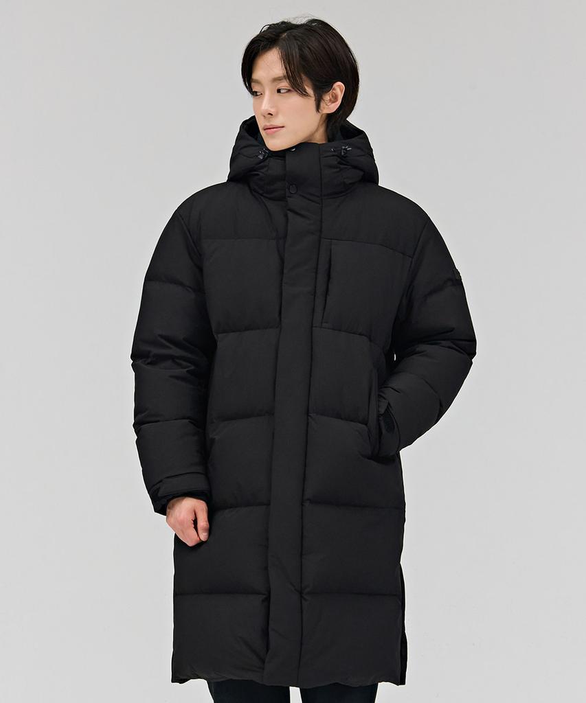 Chasecult Unisex Basic Hooded Long Padded Jumper - Black