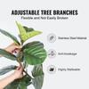 Artificial Fiddle Leaf Fig Tree, 5 FT, Secure PE Material & Anti-Tip Tilt Protection Low-Maintenance Faux Plant, Lifelike Green Fake Potted Tree for