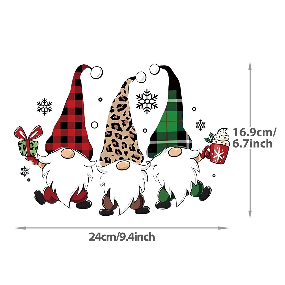 

Гном термонаклейка Рождество Сделай сам нашивка одежда, шерстяная одежда, шляпы, рубашки, наклейки для одежды, нанесение горячим прессом, поделки и принадлежности Сделай сам