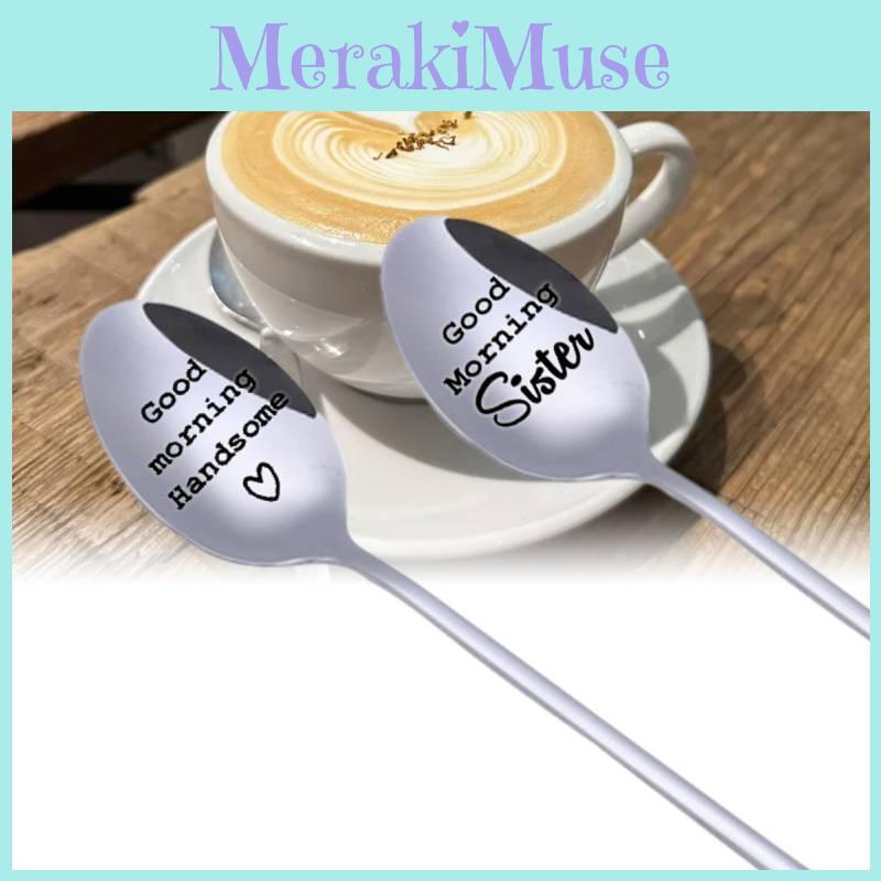 Elegant Stainless Steel Ice Spoon For Couples And Friends With Personalized Engraving Gift