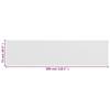 Balcony Privacy Screen White 75 X 300 Cm HDPE