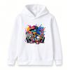 Kids Boys Girls Casual Pullover Hoodie, Cool Hip Hop Urban Graffiti Character Print Long Sleeve Soft Hooded Sweatshirt for Casual Daily Wear Street