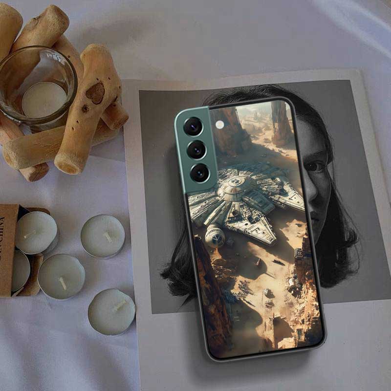 Millennium Falcon In Space Phone Case For Samsung Galaxy S22 S25 Ultra S21 S10 Plus S25Edge S20 S23 S24 FE S10E Cover Silicone S