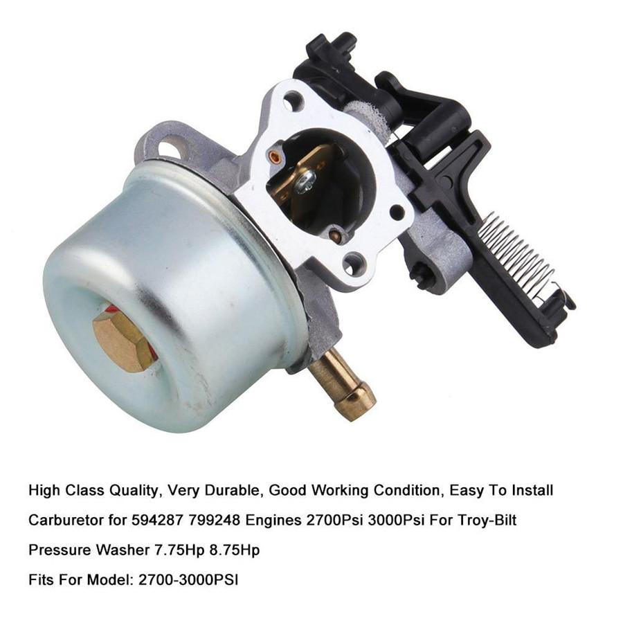 Vergaser- & Dichtungssatz für 7,75/8,75 PS Troy-Bilt Hochdruckreiniger 594287 799248