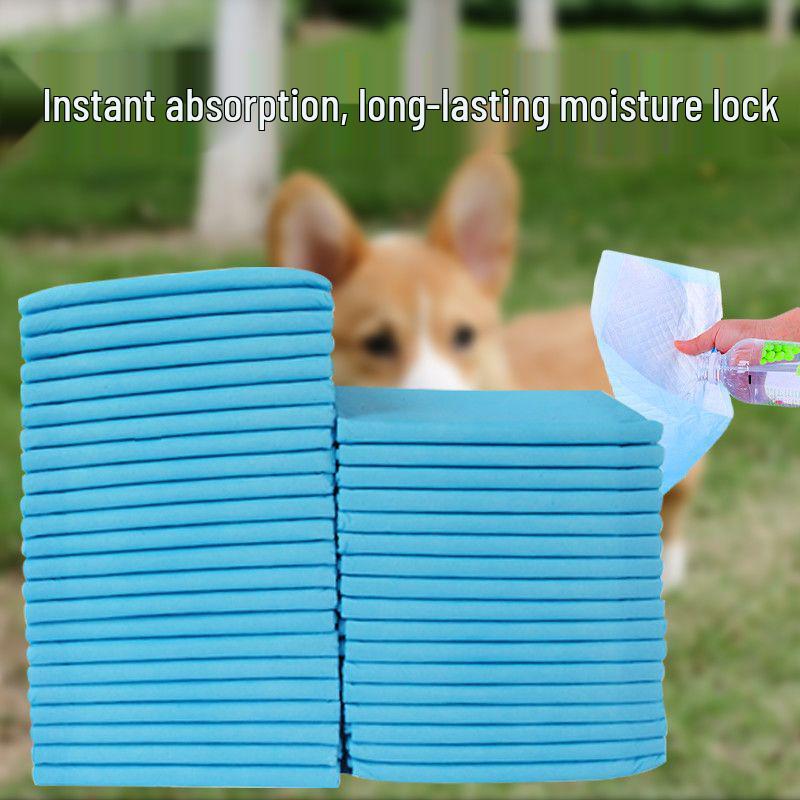 Thick Disposable Dog Pee Pads with Strong Absorption & Waterproof Design
