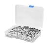 Motorcycle Bolts Aluminum 177pcs Motorcycle Screws Fairing Bolt Kit Universal M5 M6 for Yamaha Sport Bike (SILVER)
