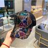Hat Female South Korea Color Sequin Peaked Cap Summer Breathable Mesh Baseball Cap Youth Traveling and Shopping Sun Hat