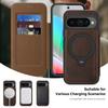 Magnetic Phone Case for Google Pixel 10 Pro XL 10A Pixel9 9A 8Pro Wireless Charging Card Slot Rotating Bracket Leather Cover