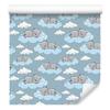Sleeping Teddy Bears in the Clouds Wallpaper for Living Room and Bedroom 50x1000