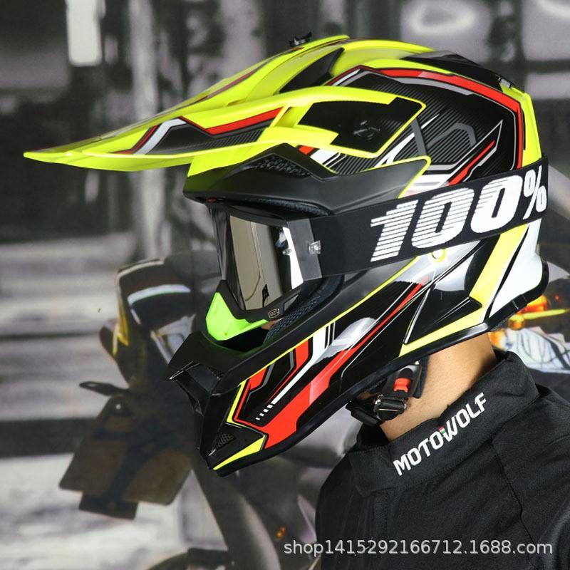 Full Face Off-Road Helmet ATV Dirt Bike Mountain Downhill Racing ABS Safety Gear