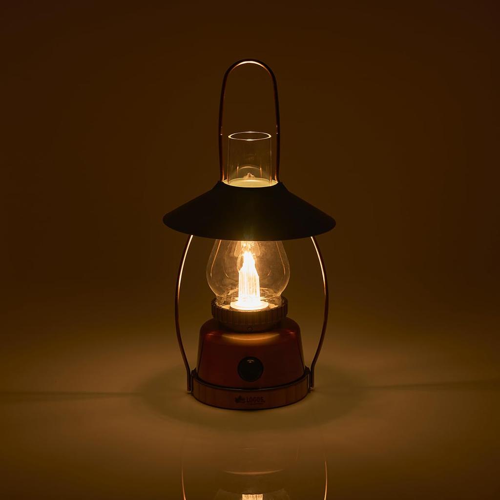 LOGOS Bamboo Flickering Classic Lodge Lantern - BE 74175034