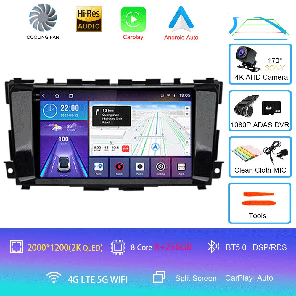 For Nissan Teana 3 Altima 5 L33 2013 - 2020 Video Player Navigation GPS Car Radio Multimedia Android 14 WIFI Touch Screen 9 10"