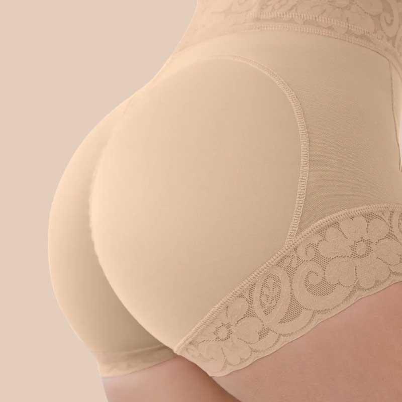 Übergröße Spitze Mid-Waist Bauchkontrolle Formende Slips für Damen
