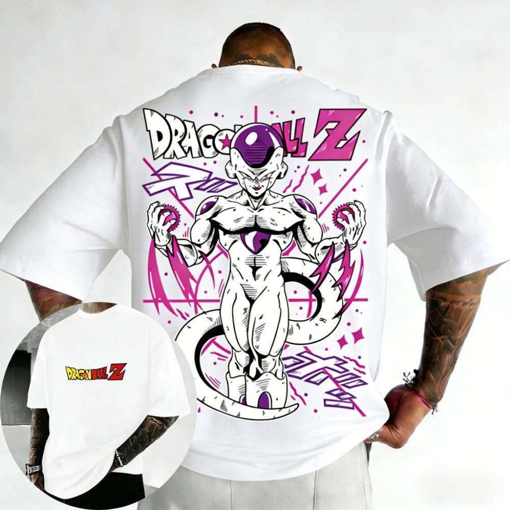 Dragon Ball Anime T-shirt Summer Color Printed Casual Top