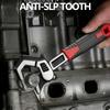 Adjustable Pipe Wrench Set Self-Tightening Jaw Multifunctional Spanner for Plumbing Automotive Home Repair with Storage Bag