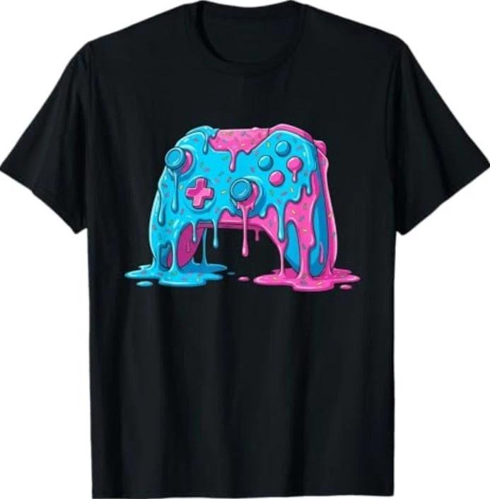 Drip Gamer Controller Boys Video Game Retro Gaming T-Shirt 3XL
