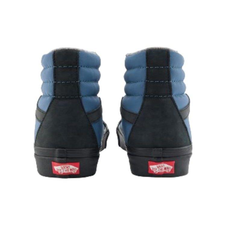 Vans Sk8 Comfortable Simple High-Top Skate Shoes Unisex Sneaker Black Blue VN0A5KXVBLK