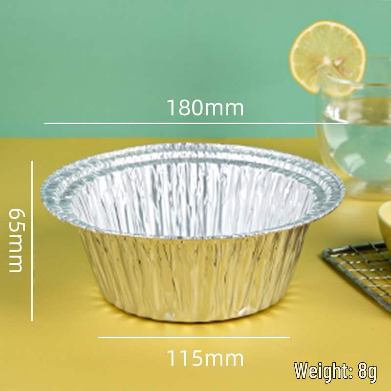 Round Aluminum Foil Pan for Home Use - Air Fryer, BBQ, Baking, and Takeout