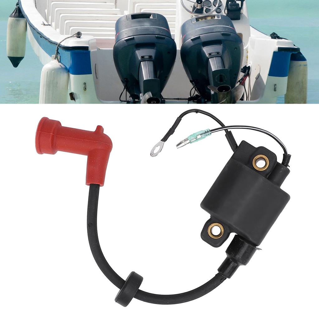 60HP 2 Stroke Outboard Ignition Coil Assembly Plastic 6H3 85570 10 6H3 85570 00 Ignition Coil Assy f