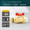 All-Copper PPR Male Thread Double Union Ball Valve for Water Pipes - Compatible with 4, 6, 20, 25, and 32 Points.