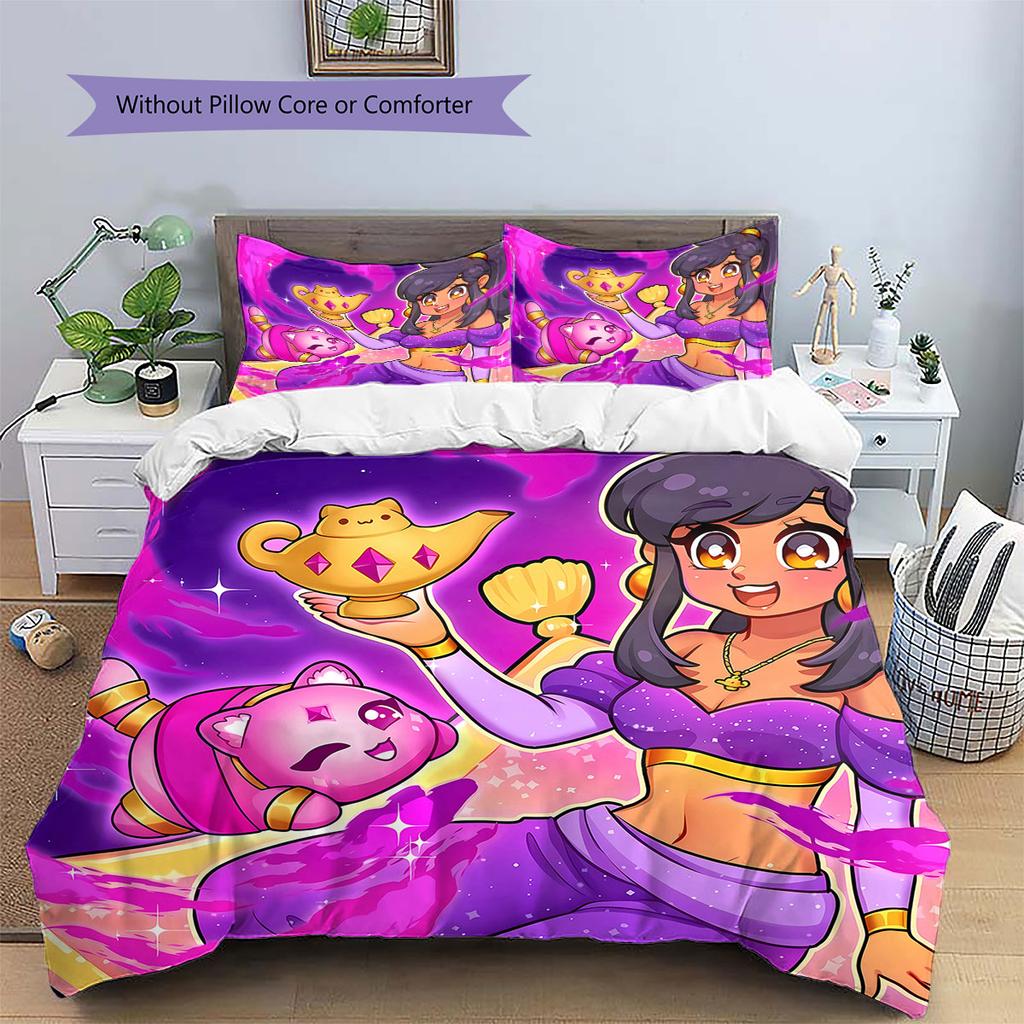 Aarmau Pattern Bedding,Quilt Set Quilt Cover Pillowcase Home Birthday Gift(1 * Duvet Cover + 2 * Pillowcase, Without Core)