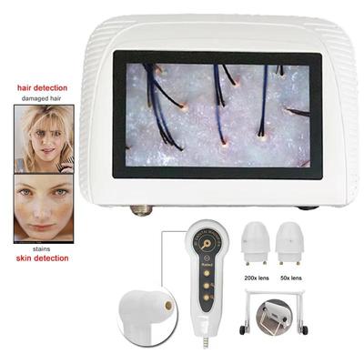 5 Inch Rechargeable LCD Skin Analysis Scanner NEW 50X/200X HD Digital Microscope Hair Follicle Detector Scalp Diagnostic Machine