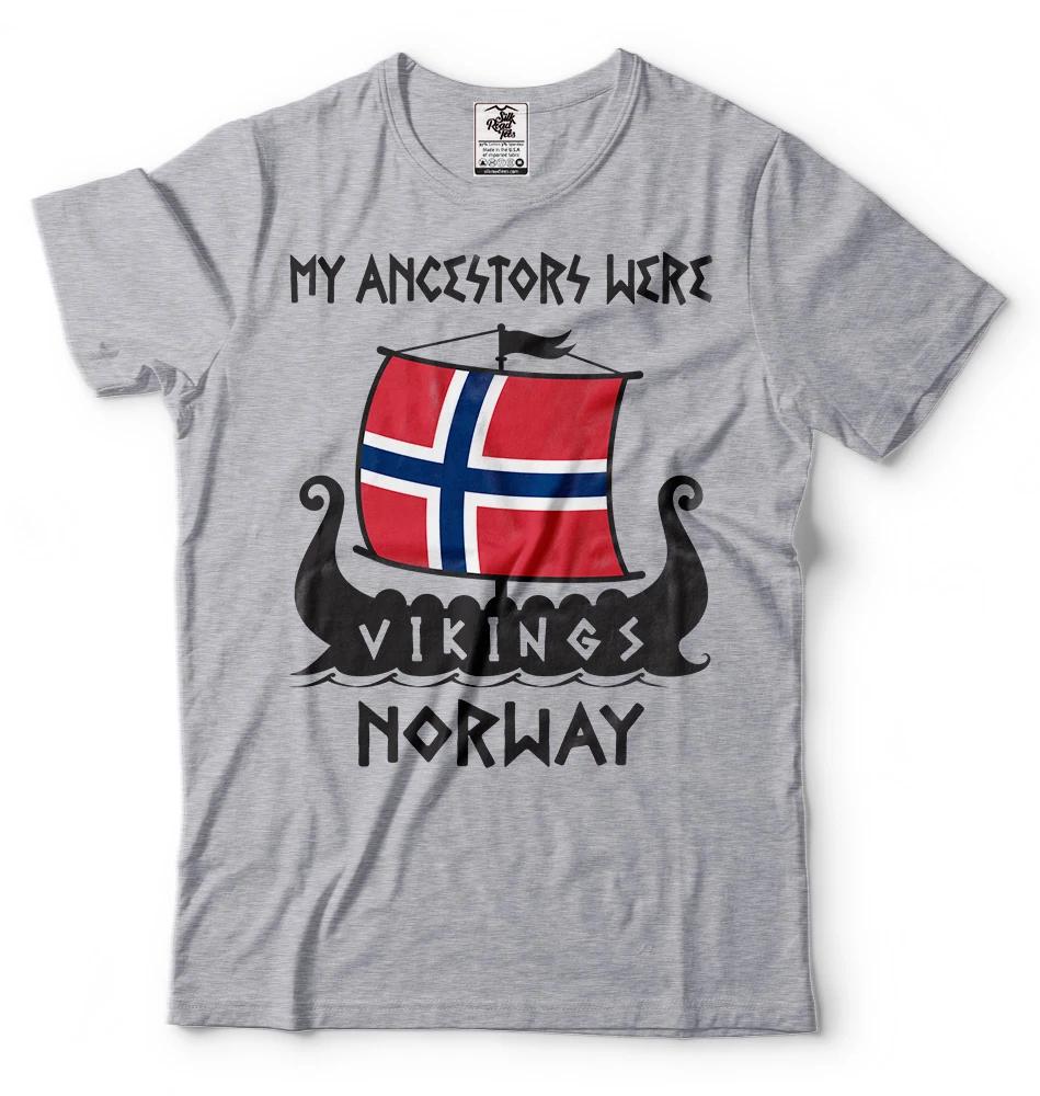 Norway Viking T-shirt Viking Ancestry Heritage T-shirt My Ancestors were Vikings S